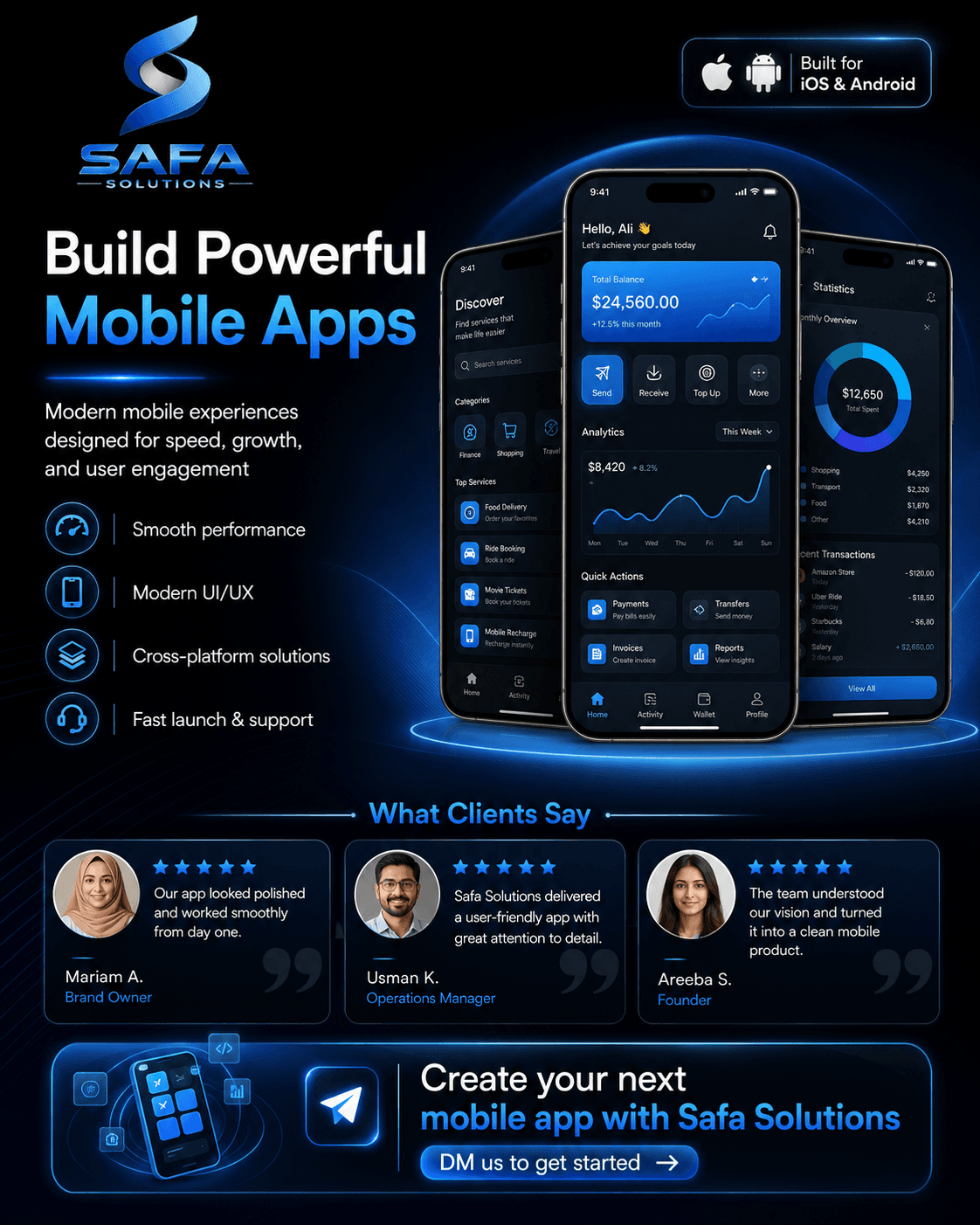 Service Booking Mobile Application case study cover